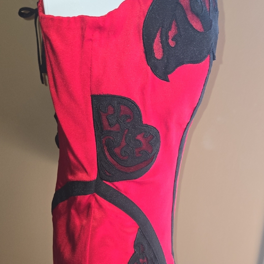 bebe Red Black Corset Ultra Seductive BUSTIER XS NWT (removable straps) - Picture 9 of 9